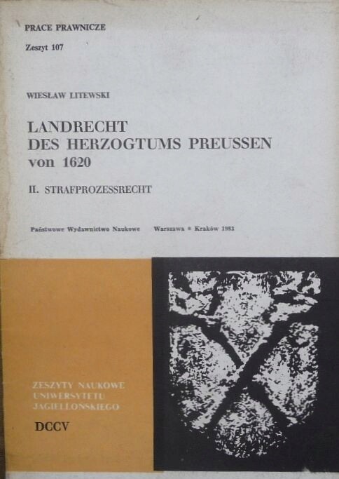 Landrecht des Herzogtums Preussen von 1620. 2, Strafprozessrecht