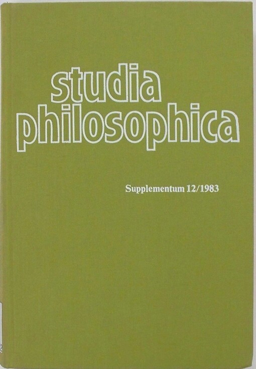 Eigentum und seine Gründe / La Propriété et ses Fondements (Studia Philosophica, Supplementum 12)