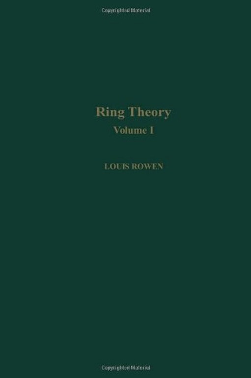 Ring theory V1, Volume 127-I (Pure and Applied Mathematics)