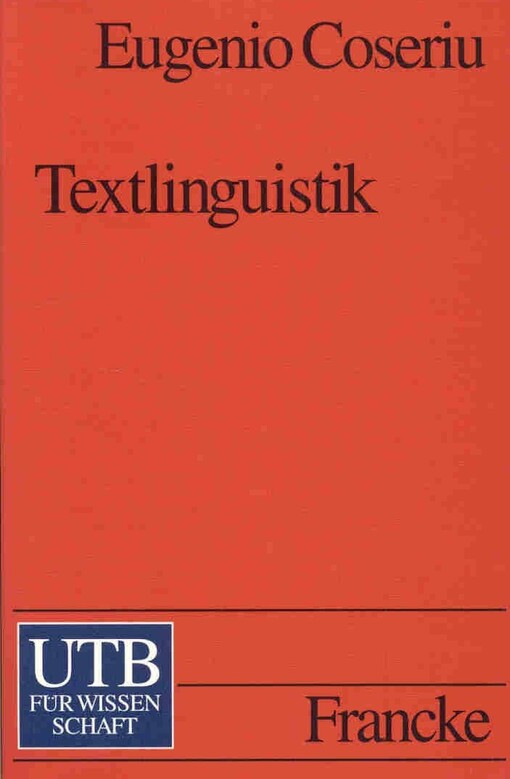 Textlinguistik : eine Einführung