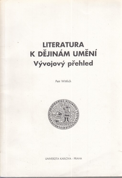 Literatura k dějinám umění: vývojový přehled