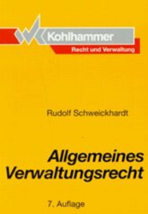 Allgemeines Verwaltungsrecht.