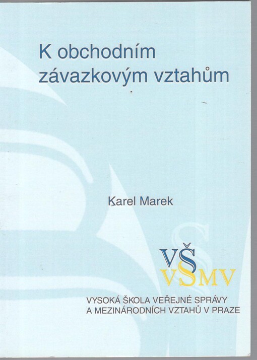 K obchodním závazkovým vztahům