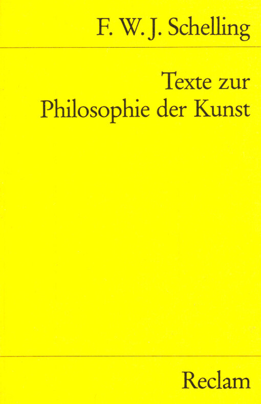 Texte zur Philosophie der Kunst