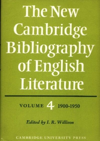 The new Cambridge bibliography of English literature. Vol. 4, 1900-1950