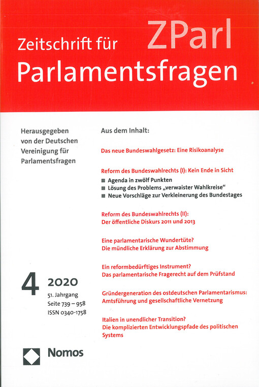 Zeitschrift für Parlamentsfragen