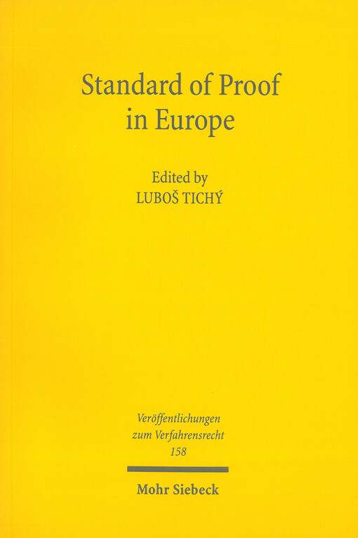 Standard of proof in Europe