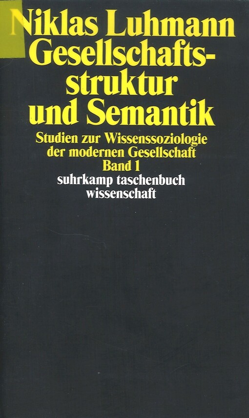 Gesellschaftsstruktur und Semantik