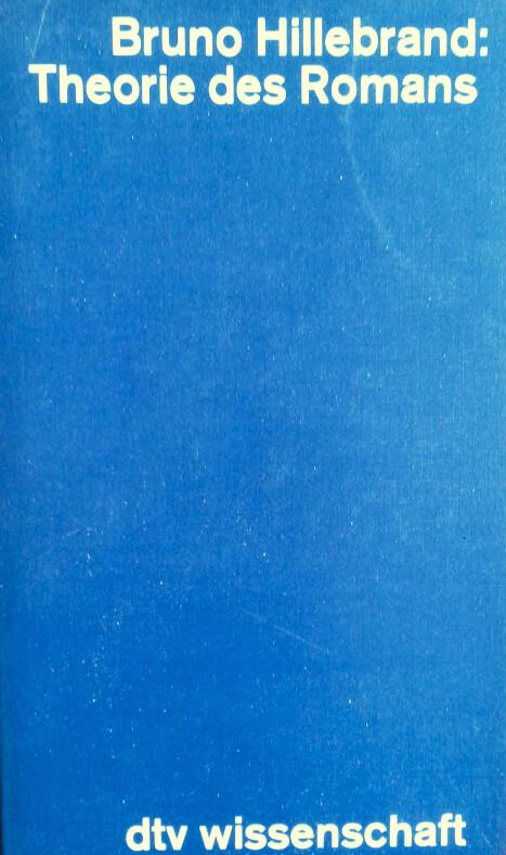 Theorie des Romans (DTV Wissenschaft) (German Edition)