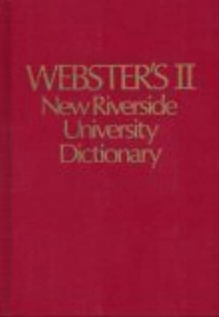 Webster´s II : new Riverside university dictionary