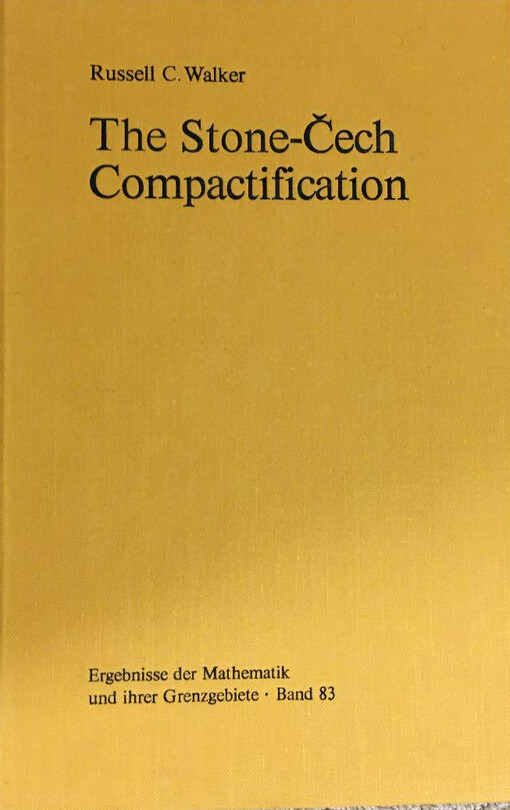 The Stone-Čech compactification