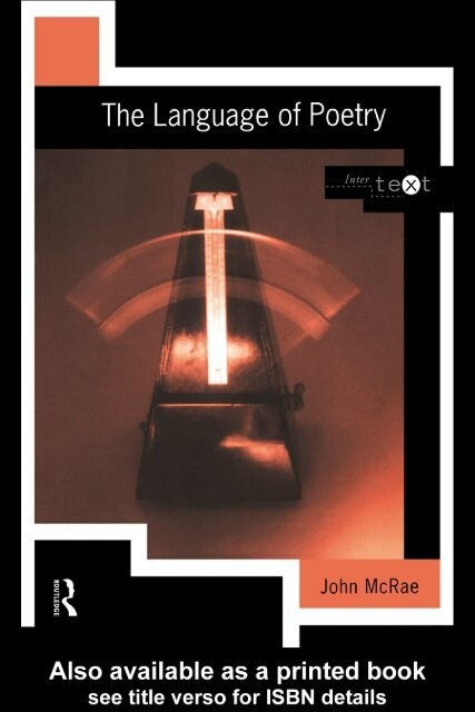 The Language of Poetry (Intertext)