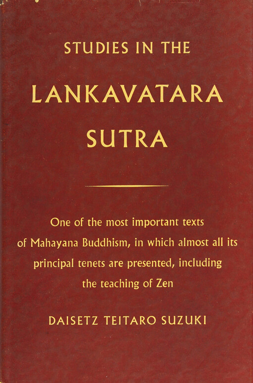 Studies in the Lankavatara Sutra