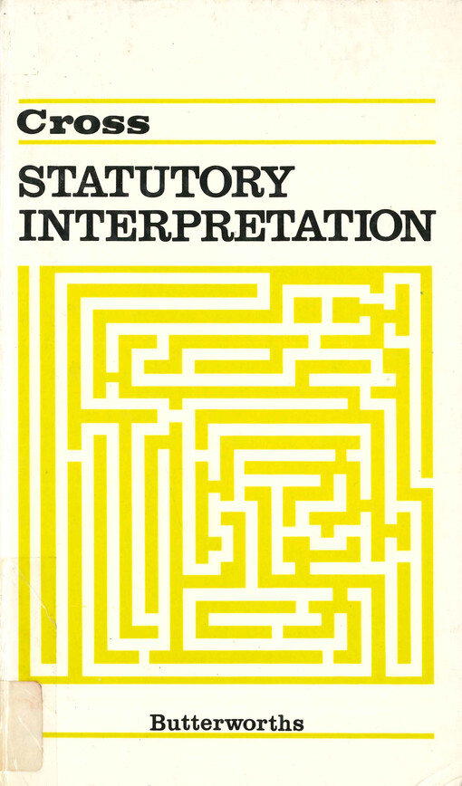 Statutory interpretation