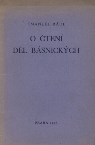 O čtení děl básnických