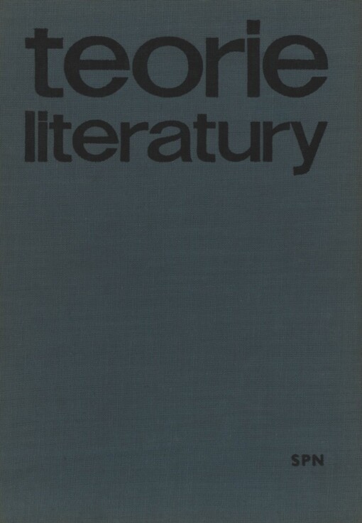 Teorie literatury: učebnice pro pedagogické fakulty