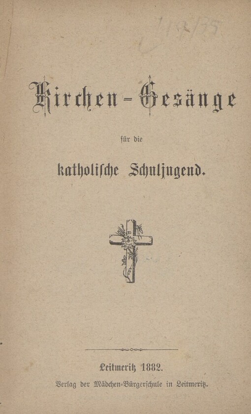 Kirchen-Gesänge für die katholische Schuljugend