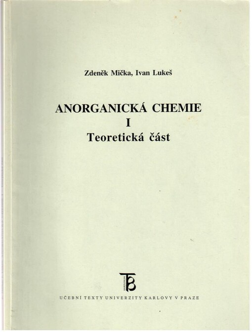 Anorganická chemie I: teoretická část