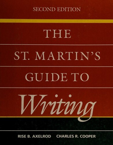 The St. Martin's guide to writing