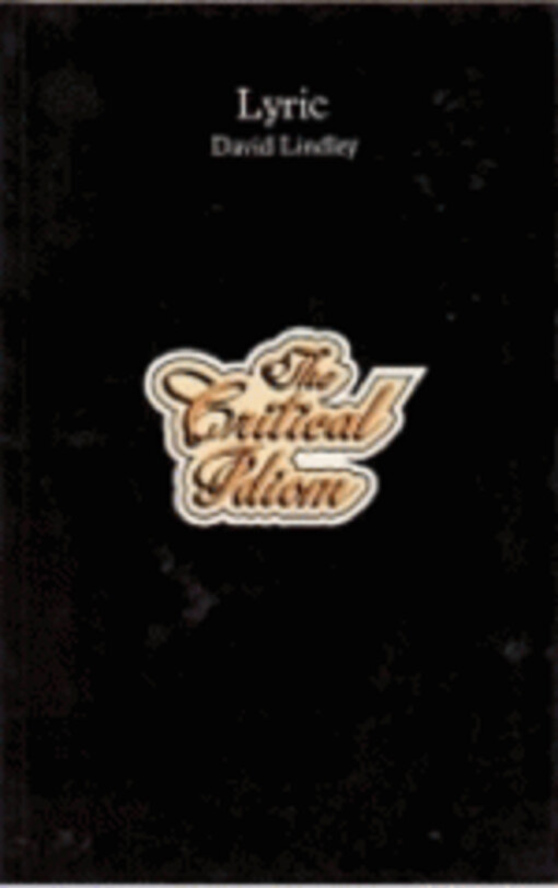 Lyric (Critical Idiom)