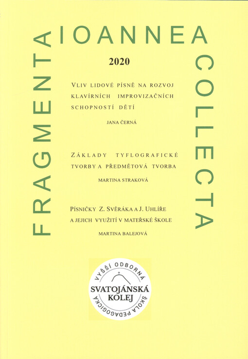 Vliv lidové písně na rozvoj klavírních improvizačních schopností dětí