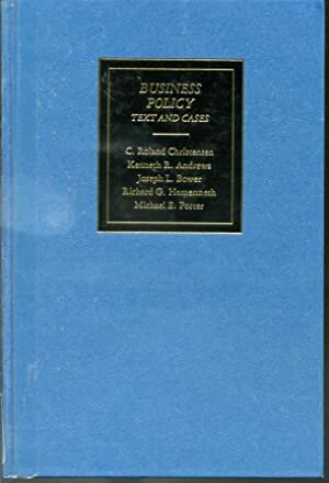 Business Policy: Text and Cases