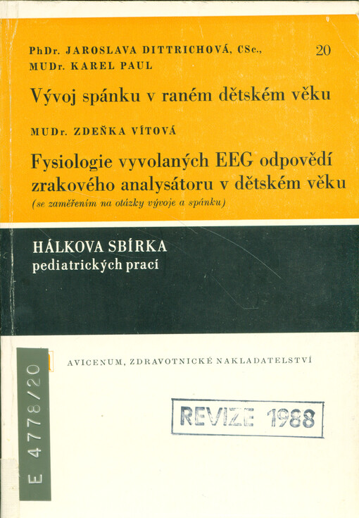 Vývoj spánku v raném dětském věku 