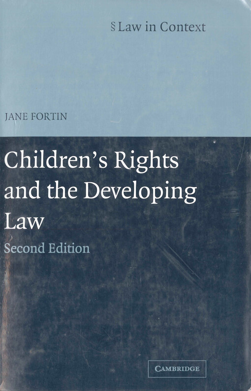 Children's rights and the developing law