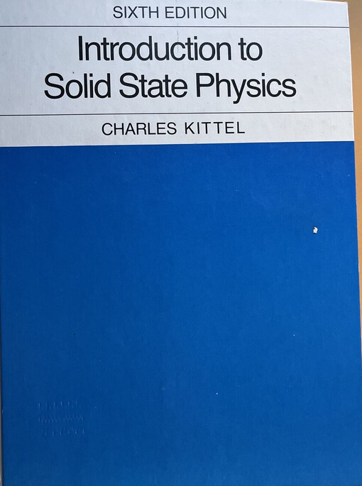 Introduction to Solid State Physics