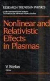 Nonlinear and relativistic effects in plasmas