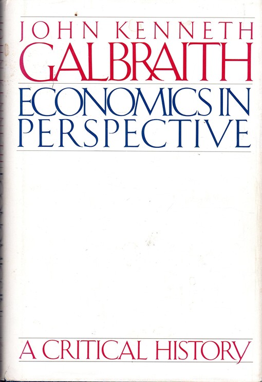 Economics in perspektive : a critical history
