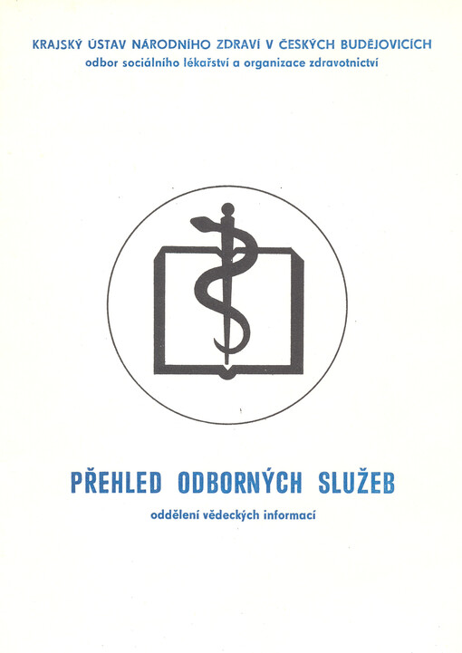 Přehled odborných služeb oddělení vědeckých informací