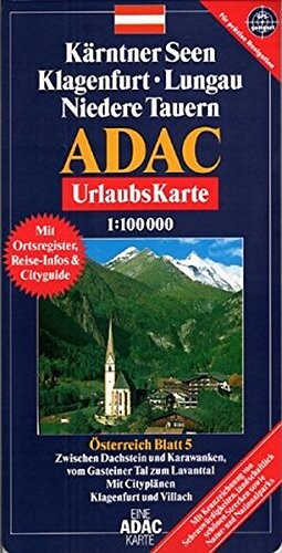 Kärntner Seen, Klagenfurt, Lungau, Niedere Tauern, GPS-genau: Zwischen Dachstein und Karawanken, vom Gasteiner Tal zum Lavanttal. Mit Cityplänen ... GPS geeignet. Für präzise Navigation