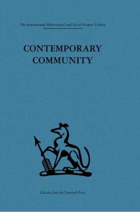 Contemporary community : sociological illusion or reality?