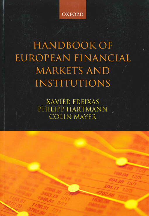 Handbook of European financial markets and institutions