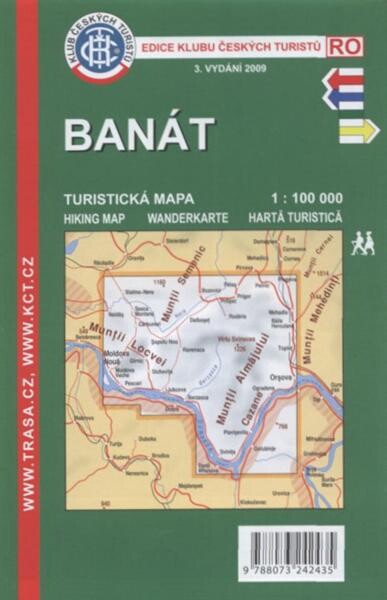 Banát turistická mapa 1:100 000