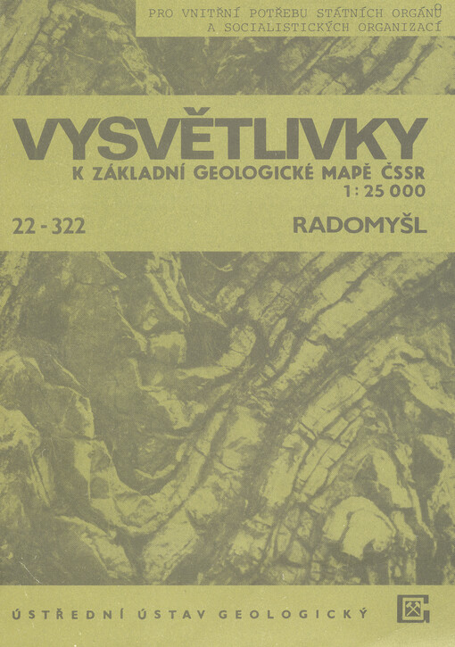 Vysvětlivky k Základní geologické mapě ČSSR 1:25 000. 22-322, Radomyšl