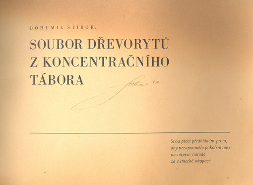 Soubor dřevorytů z koncentračního tábora