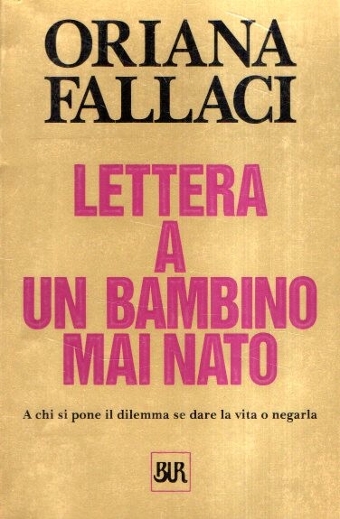 Lettera a un bambino mai nato