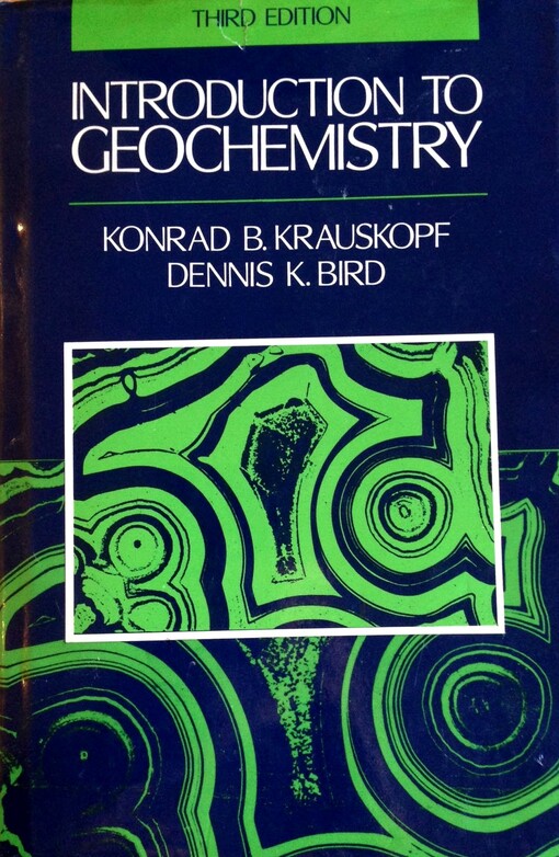 Introduction To Geochemistry - 3rd Edition