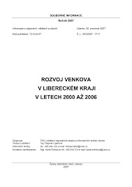Rozvoj venkova v Libereckém kraji v letech 2000 až 2006