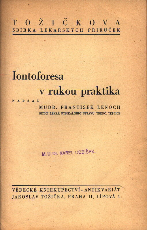 Iontoforesa v rukou praktika