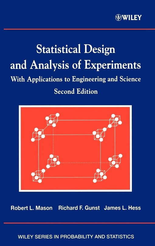 Statistical Design and Analysis of Experiments, with Applications to Engineering and Science