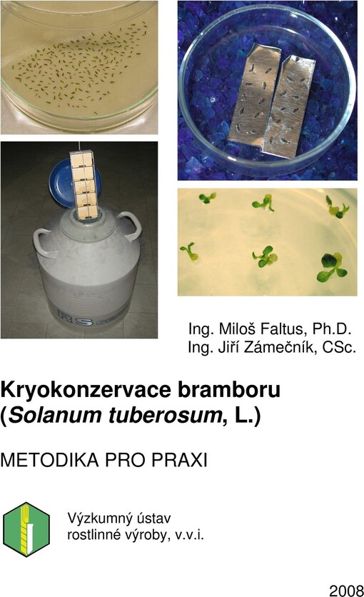 Kryokonzervace bramboru (Solanum tuberosum, L.)
