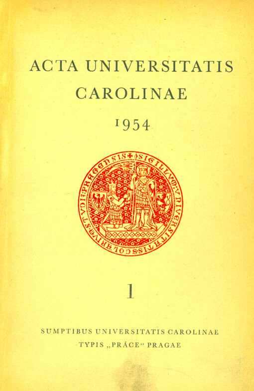 Acta Universitatis Carolinae