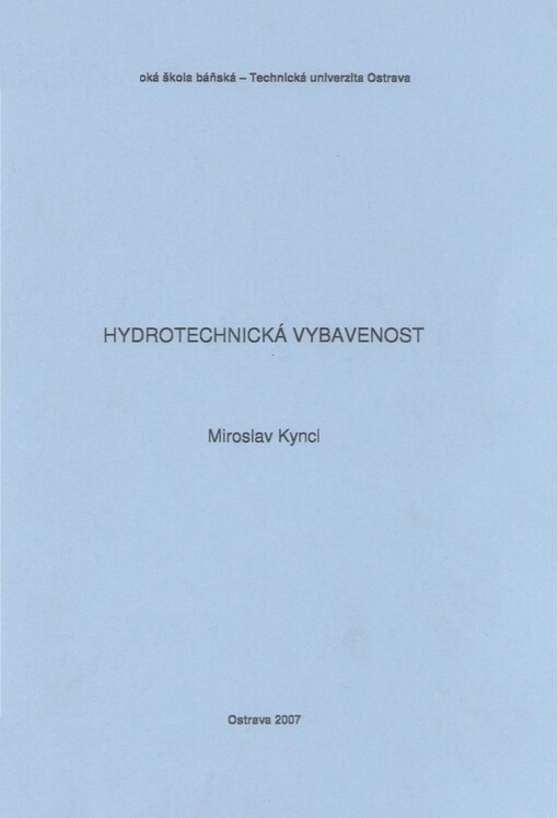 Hydrotechnická vybavenost