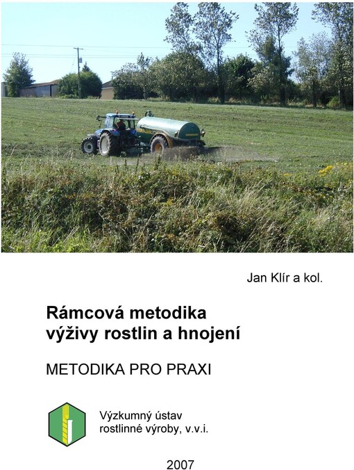 Rámcová metodika výživy rostlin a hnojení