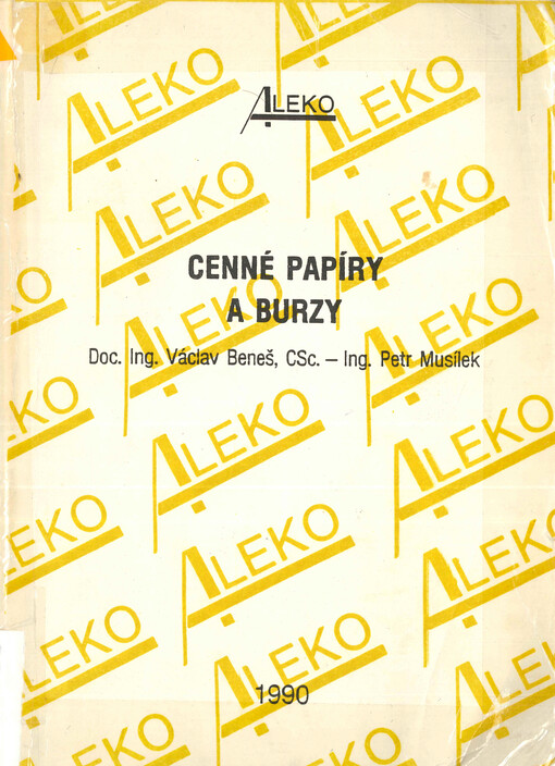 Cenné papíry a burzy