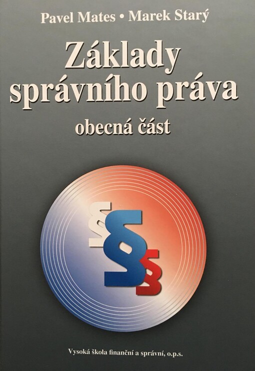 Základy správního práva : obecná část