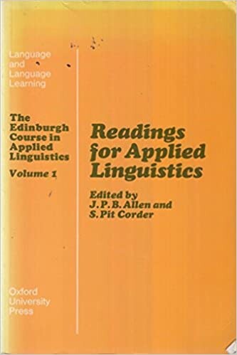Readings for Applied Linguistics (The Edinburgh Course in Applied Linguistics, Vol. 1) (v. 1)